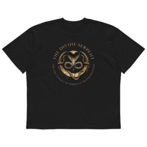 Unisex organic oversized high neck t-shirt