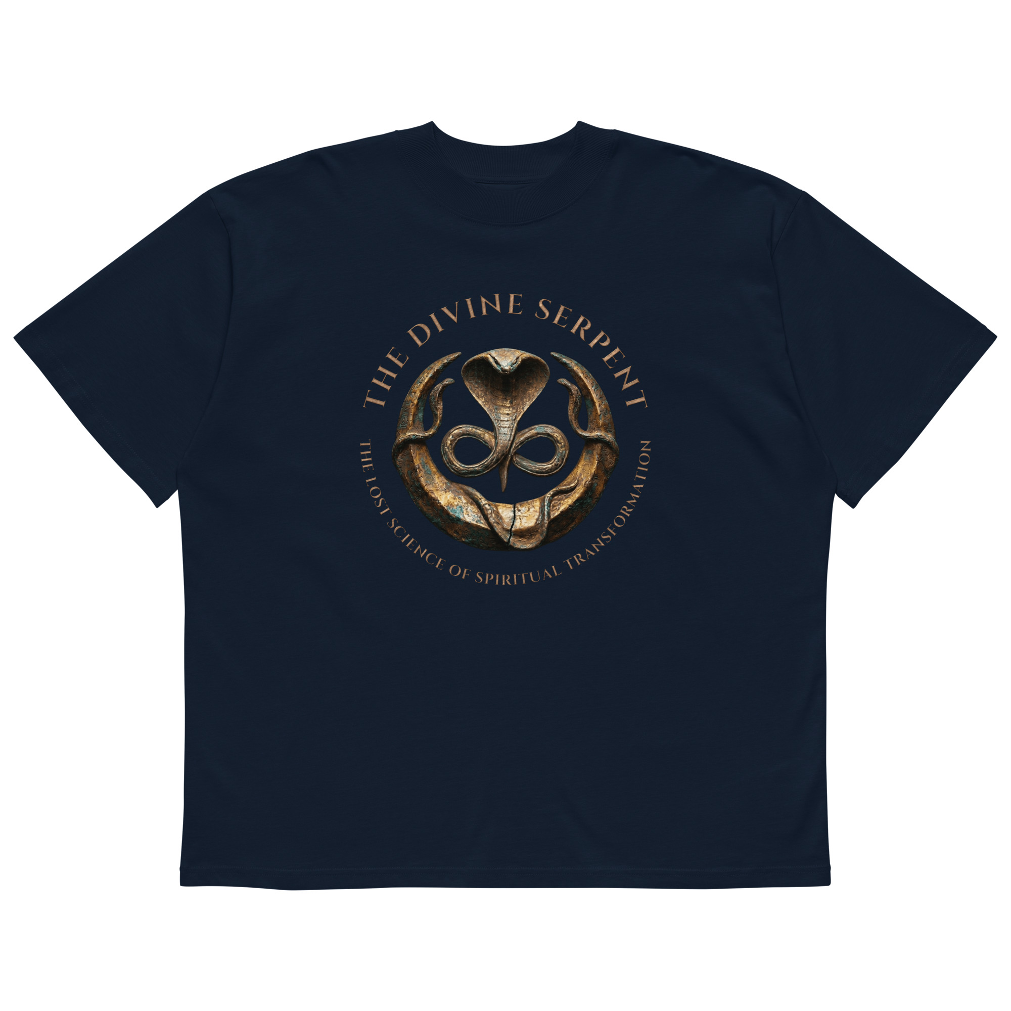 Unisex organic oversized high neck t-shirt - Image 2