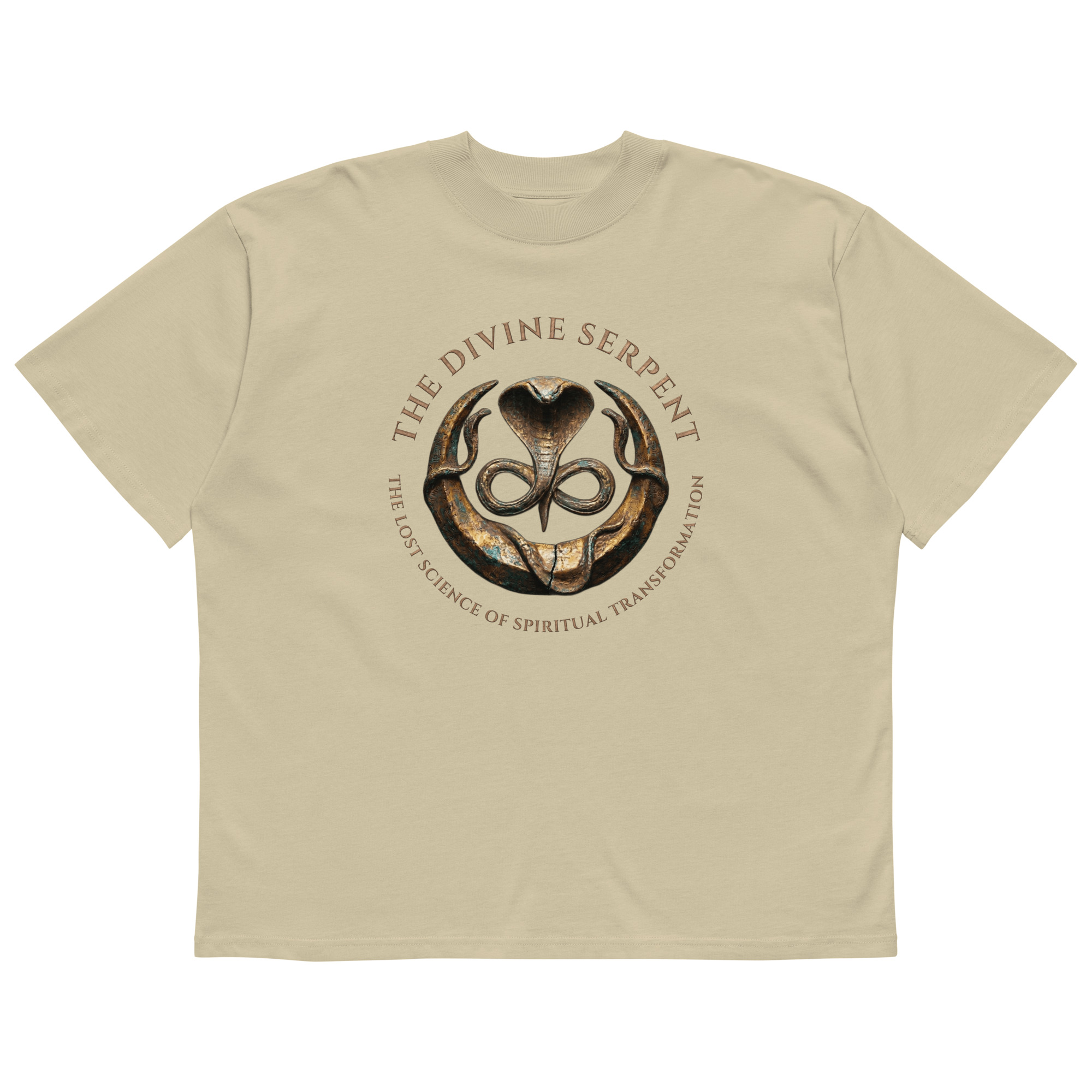 Unisex organic oversized high neck t-shirt - Image 5